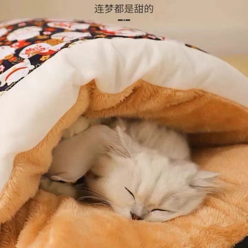 Cozy Removable Cat Bed House For Cats And Small Dogs 4
