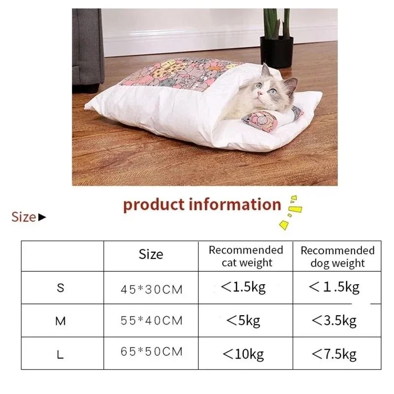 Cozy Removable Cat Bed House For Cats And Small Dogs 5