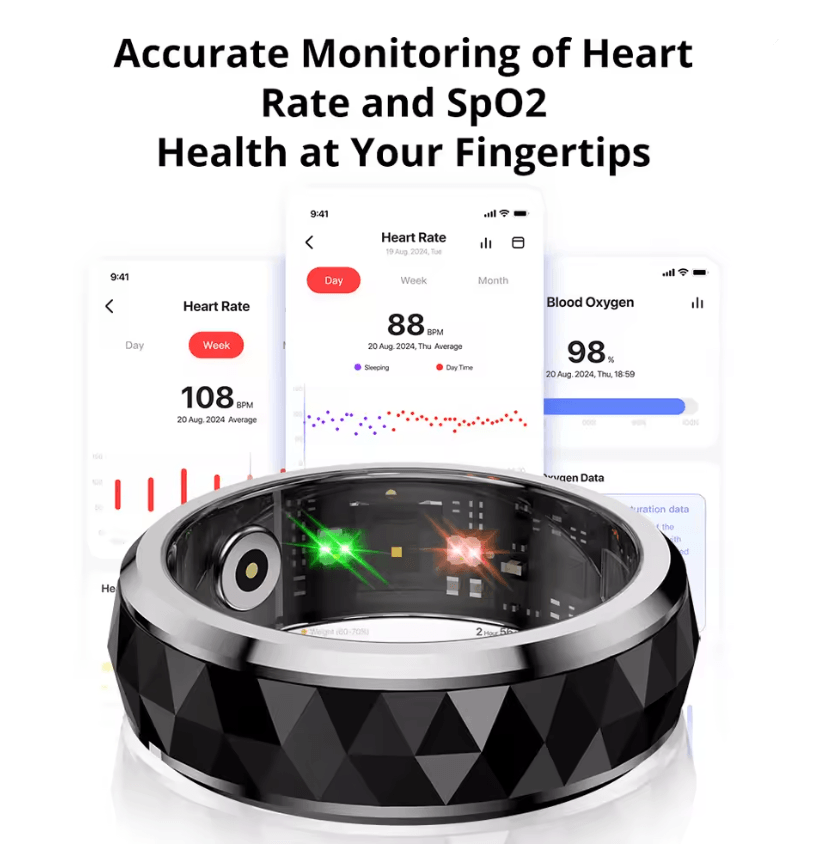 Colmi R11 Smart Ring With Sleep Monitor And Fidget Spinner Design 3