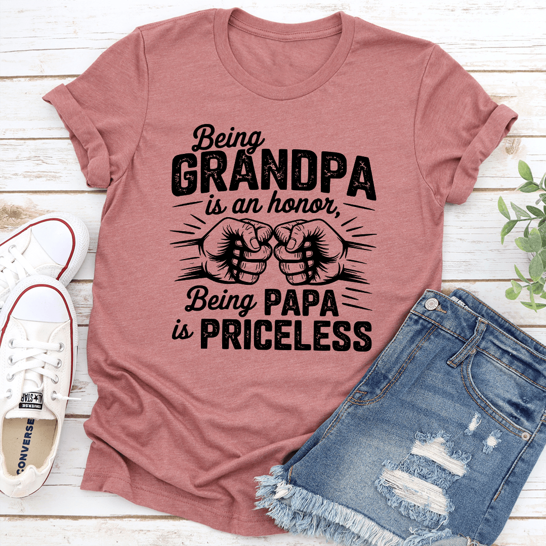 Being Grandpa Is An Honor Tee 1