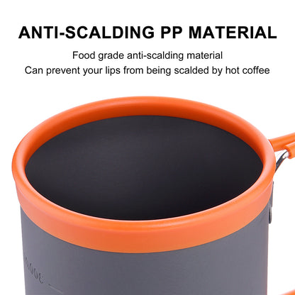Widesea Camping Aluminum Cup Lightweight Outdoor Mug For Coffee Trekking Hiking  Picnic Tourism Tab 5