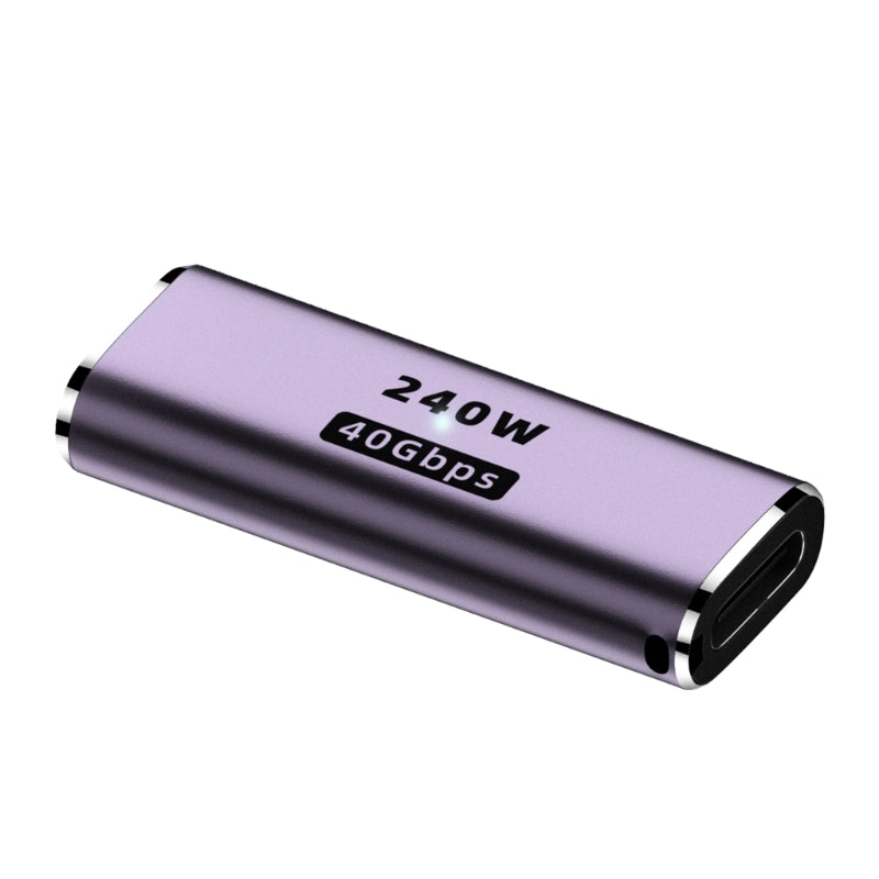 USB Type C Adapter 100W Metal, Fast USB C Female to Male OTG Converter, 40Gbps Data Transfer Charging Hub
