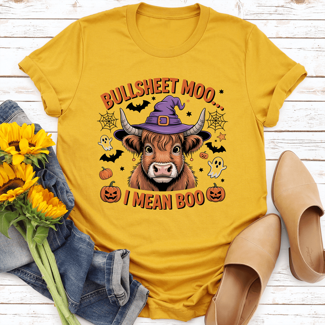 Bullsheet Moo I Mean Boo Tee