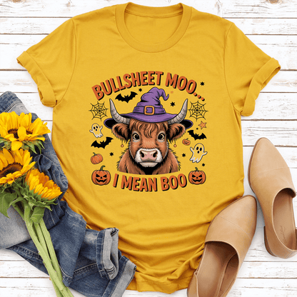 Bullsheet Moo I Mean Boo Tee
