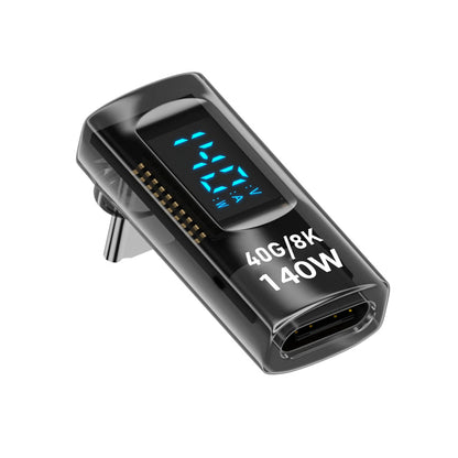 Digital Display USB Type C Stereo Connector, 40Gbps Right Angle Adapters, For iPhone 16 Pro Max Data Transfer