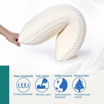 Orthopedic Latex Pillow For Neck Pain Relief Breathable Cervical Support Pillow For Comfortable Sle 1