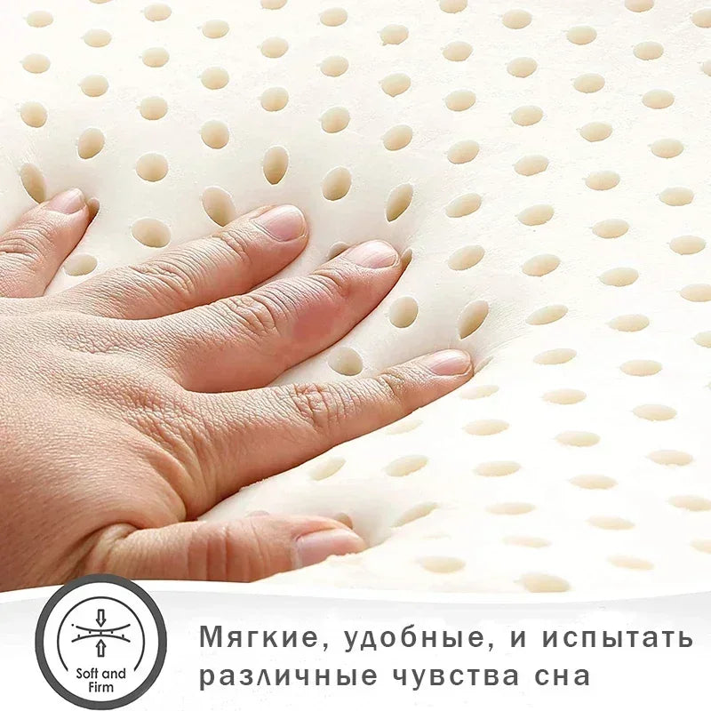 Orthopedic Latex Pillow For Neck Pain Relief Breathable Cervical Support Pillow For Comfortable Sle 2