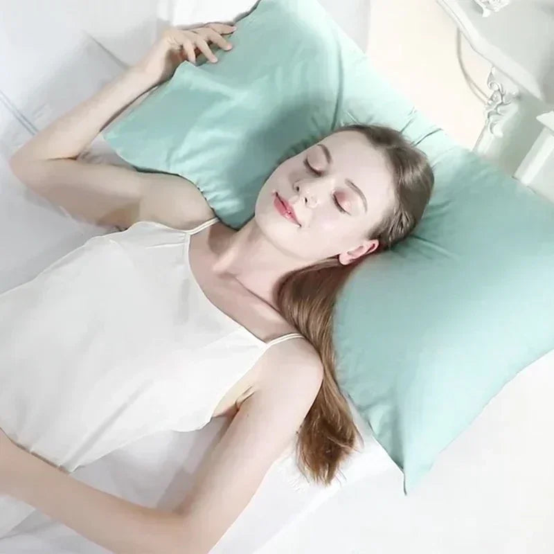 Orthopedic Latex Pillow for Neck Pain Relief, Breathable Cervical Support Pillow for Comfortable Sleep