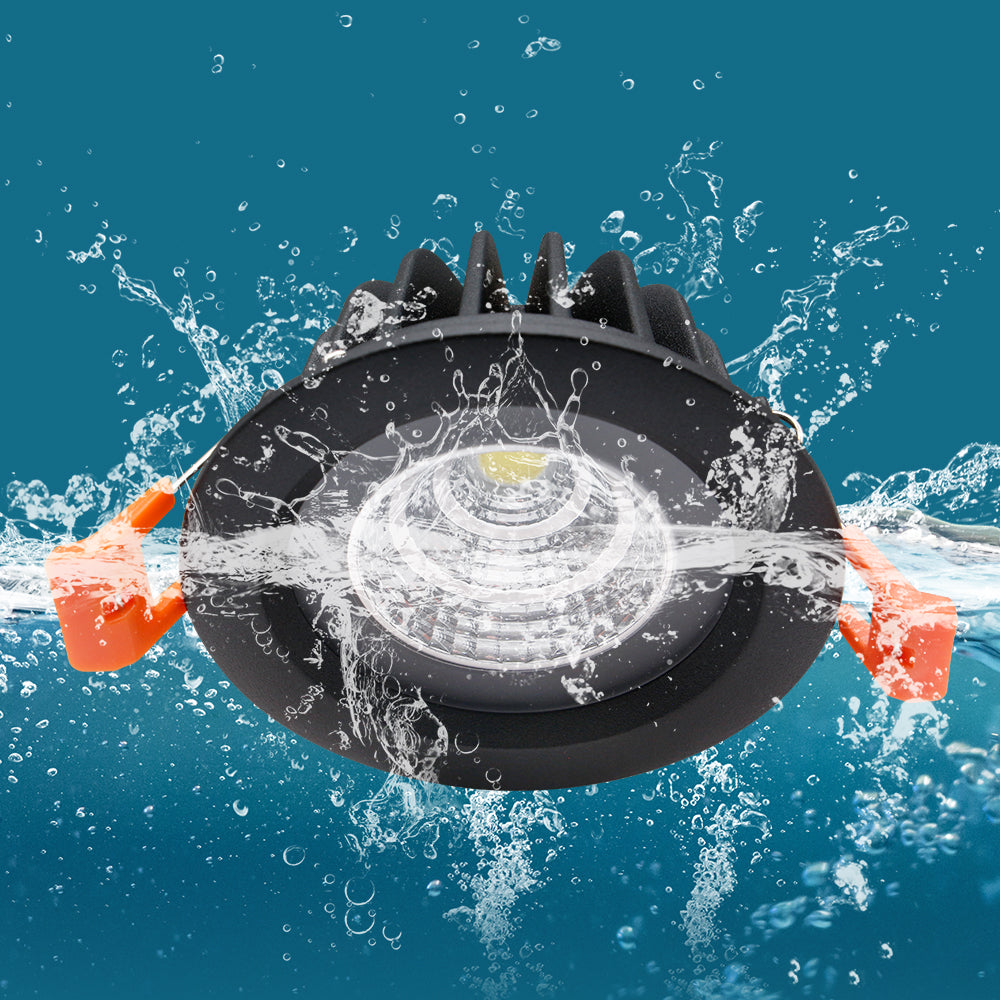 IP65 Waterproof LED Recessed Ceiling Light – Round Downlight, Spot Light for Sauna, Steam Bath, Kitchen Bathroom