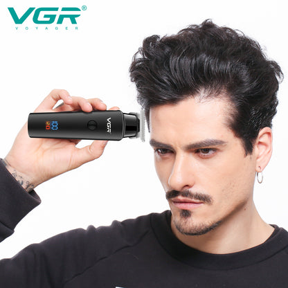 VGR Hair Trimmer Professional Electric Trimmers Cordless Hair Clipper Rechargeable LED Display For  1