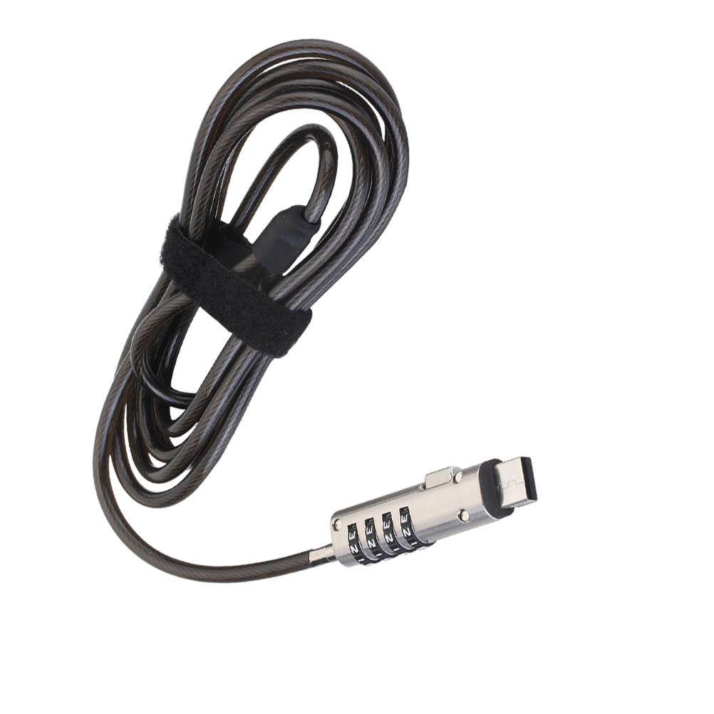 Laptop USB Lock Computer Security, Anti Theft Device Notebook Cable Lock with Sponge Patch, Flexible Numeric Password