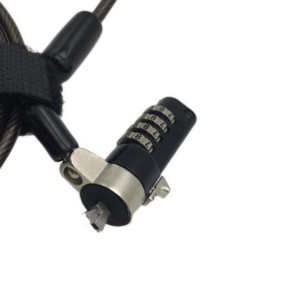 Dell Laptop Lock 3 5mm Wedge Small Hole, Password Computer Security, Carbon Steel Cable Protection