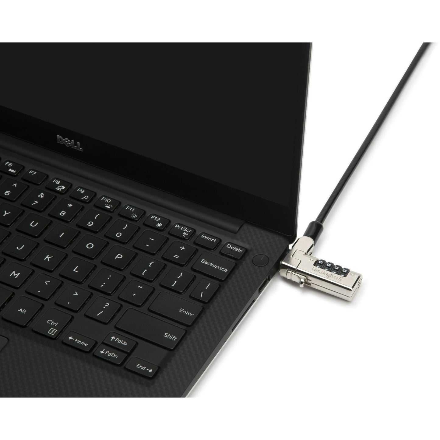 Kensington Slim N17 Laptop Lock, Combination Security for Wedge Slots, Resettable 4-Digit Code, Black