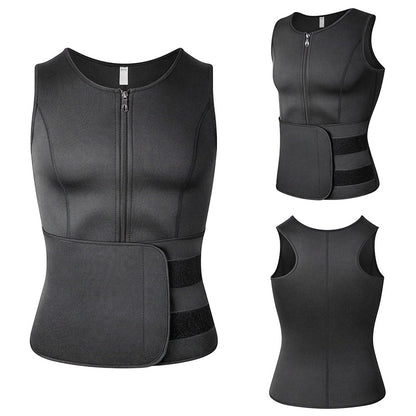 Vensslim Men Body Shaper Waist Trainer Vest, Slimming Shirt, Sauna Sweat Compression Undershirt Shapewear & Fat Burner