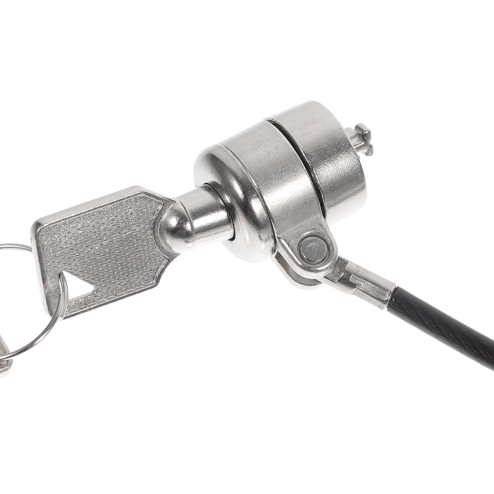 Universal Notebook Security Cable Lock, Clamp Style Keyed Anti-Theft, 360 Degree Rotatable Laptop Protection