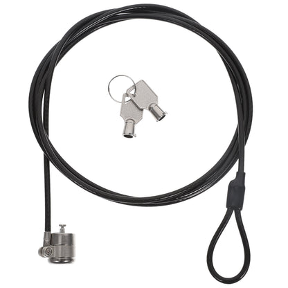 Universal Notebook Security Cable Lock, Clamp Style Keyed Anti-Theft, 360 Degree Rotatable Laptop Protection