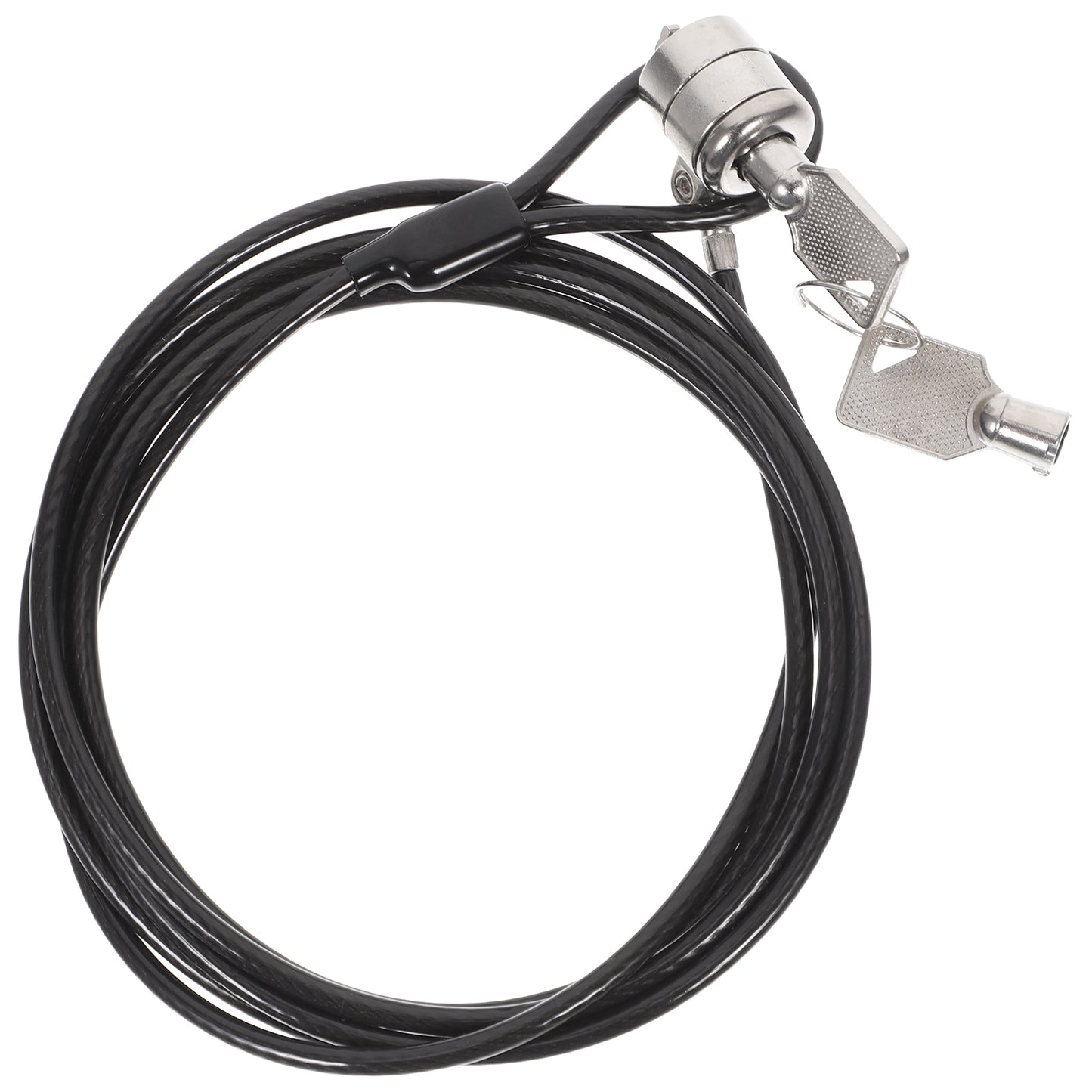 Universal Notebook Security Cable Lock, Clamp Style Keyed Anti-Theft, 360 Degree Rotatable Laptop Protection