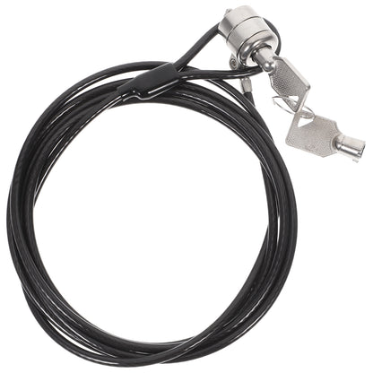 Universal Notebook Security Cable Lock, Clamp Style Keyed Anti-Theft, 360 Degree Rotatable Laptop Protection