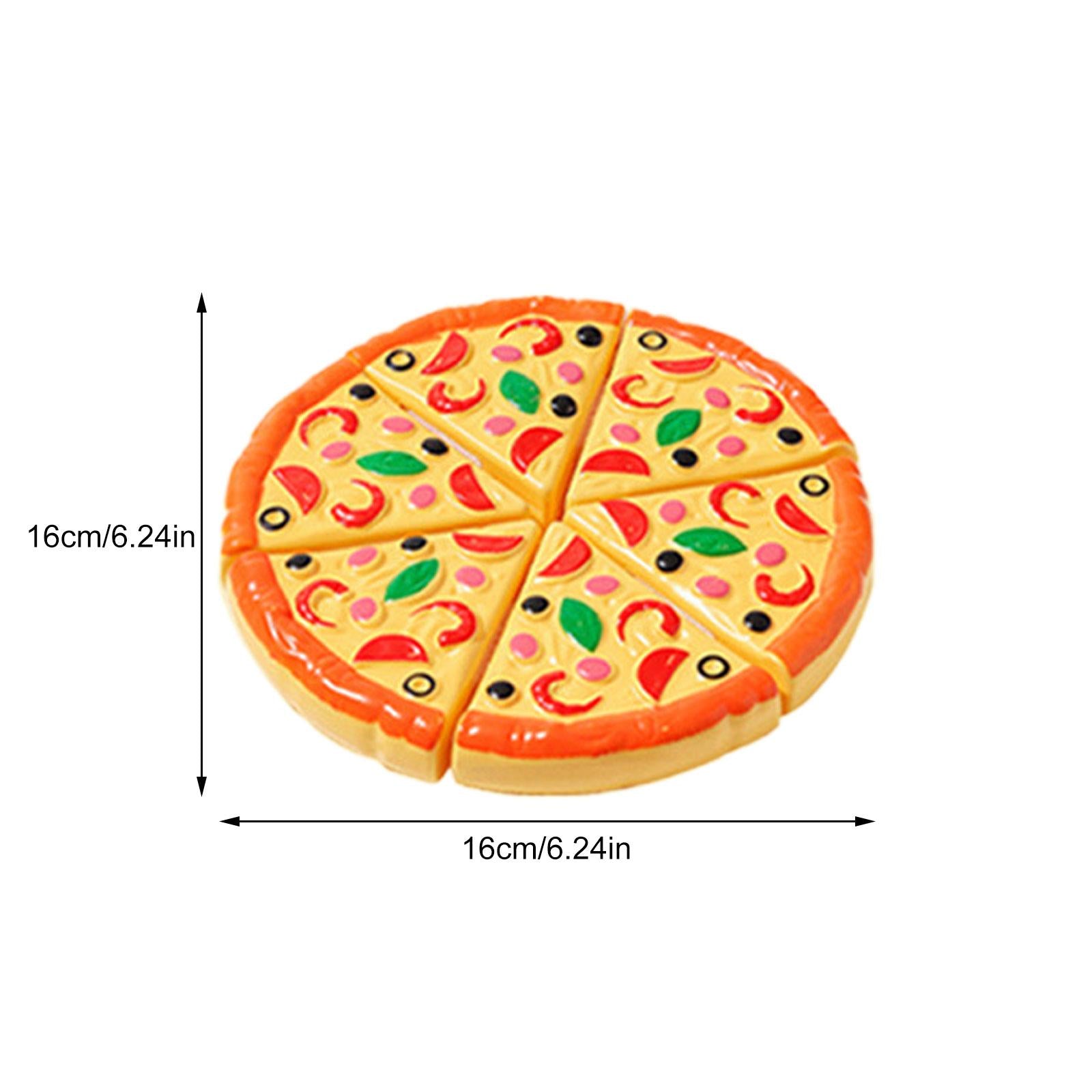 Kids Pizza Cutting Toy, Pretend Play Food Cooking, Child Toy Kitchen, Simulation Plastic Pizza Dinette, Kitchen Toys