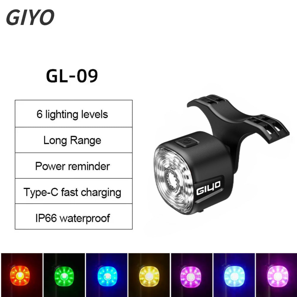 Smart Brake Bicycle Rear Light Auto OnOff Stop Signal  Road Bike LED Taillight TypeC Charge MTB Cyc 6