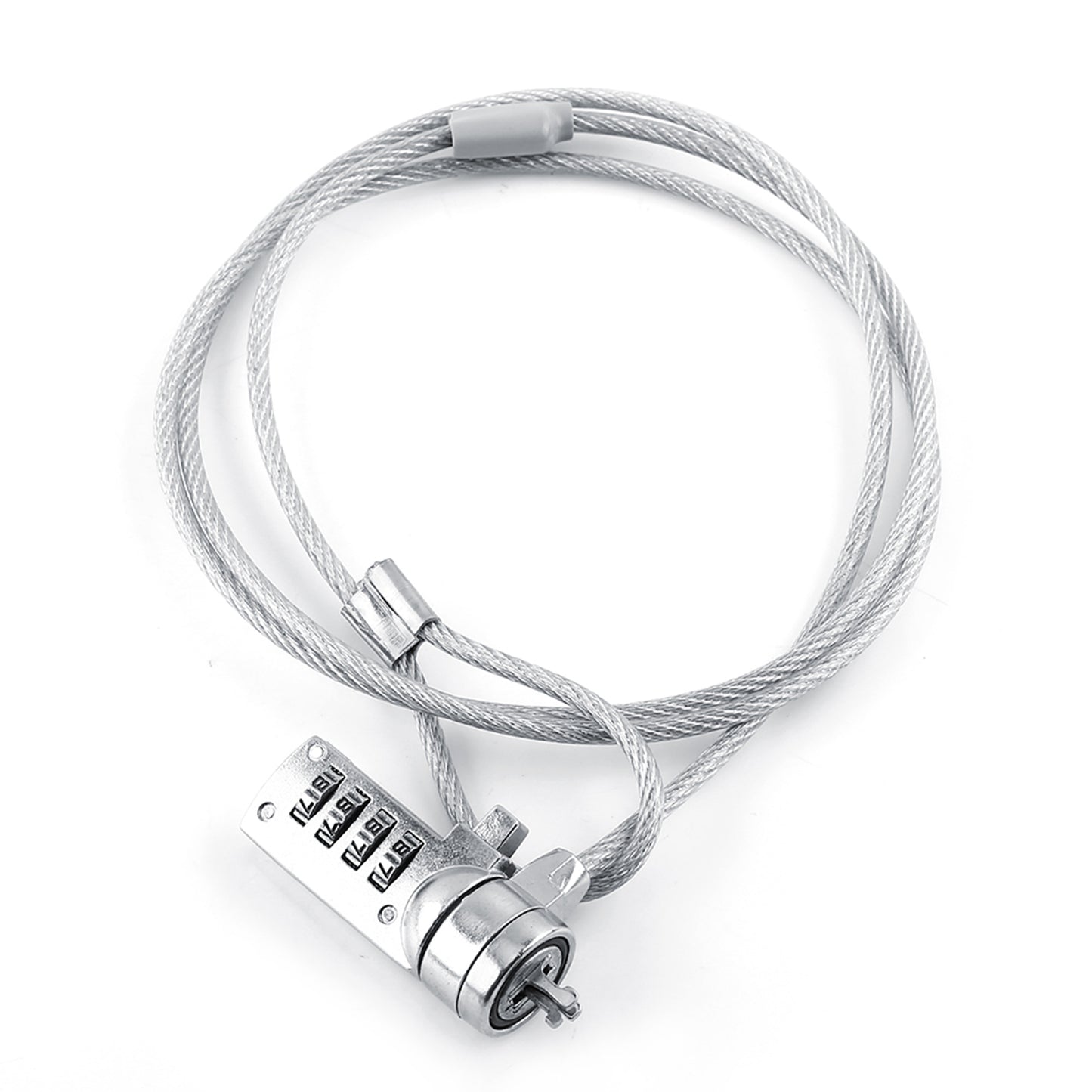 Notebook PC Security Lock Cable, 4 Digit Combination, Theft Deterrent Laptop Lock Chain, Easy Install