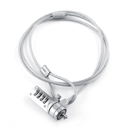 Notebook PC Security Lock Cable, 4 Digit Combination, Theft Deterrent Laptop Lock Chain, Easy Install