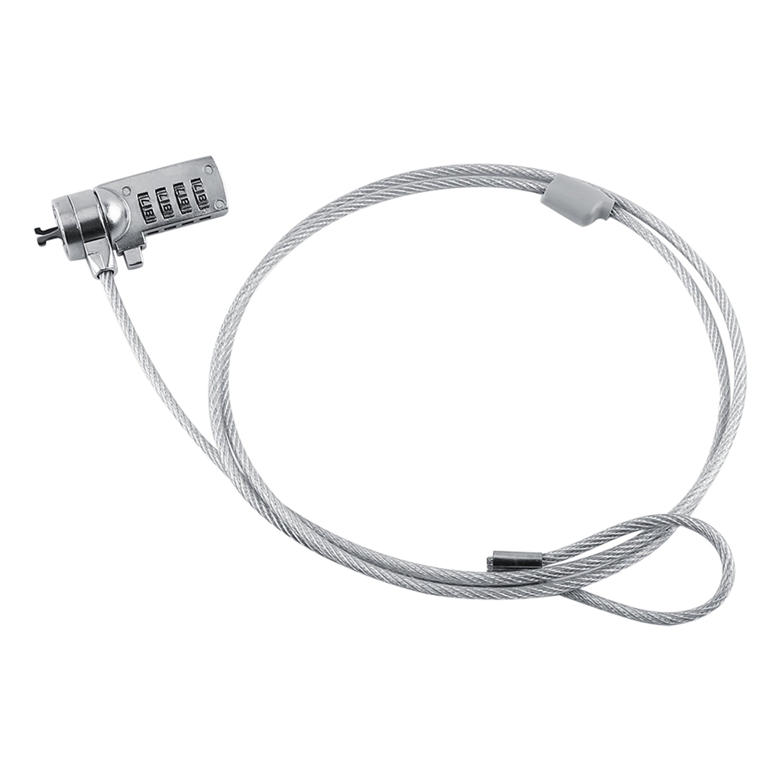 Notebook PC Security Lock Cable, 4 Digit Combination, Theft Deterrent Laptop Lock Chain, Easy Install