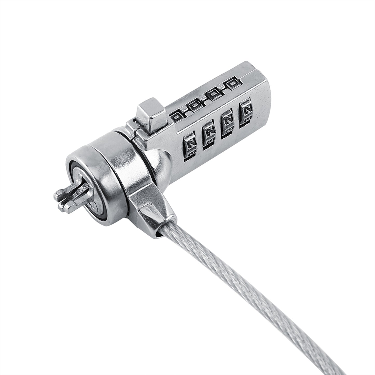 Notebook PC Security Lock Cable, 4 Digit Combination, Theft Deterrent Laptop Lock Chain, Easy Install
