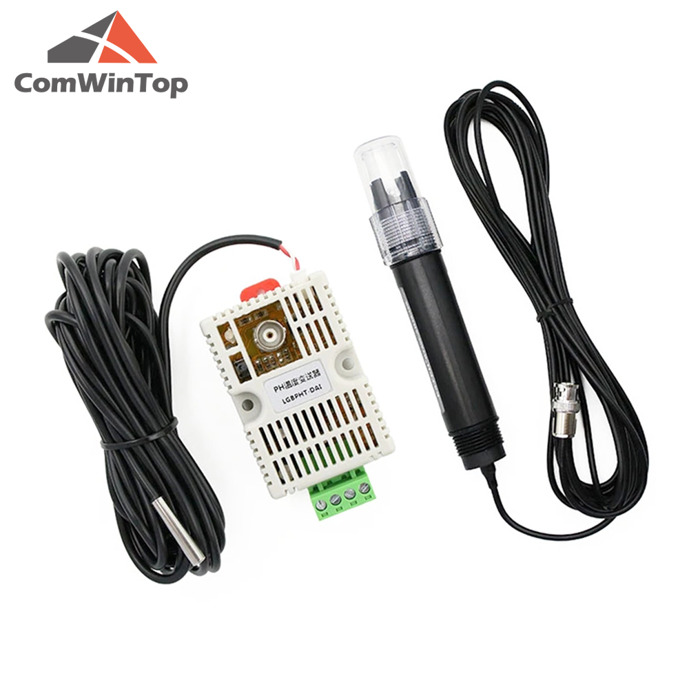 Professional Water PH and Temperature Sensor Transmitter Module with 0-5V/0-10V, 20mA/RS485 Output for Precise Detection