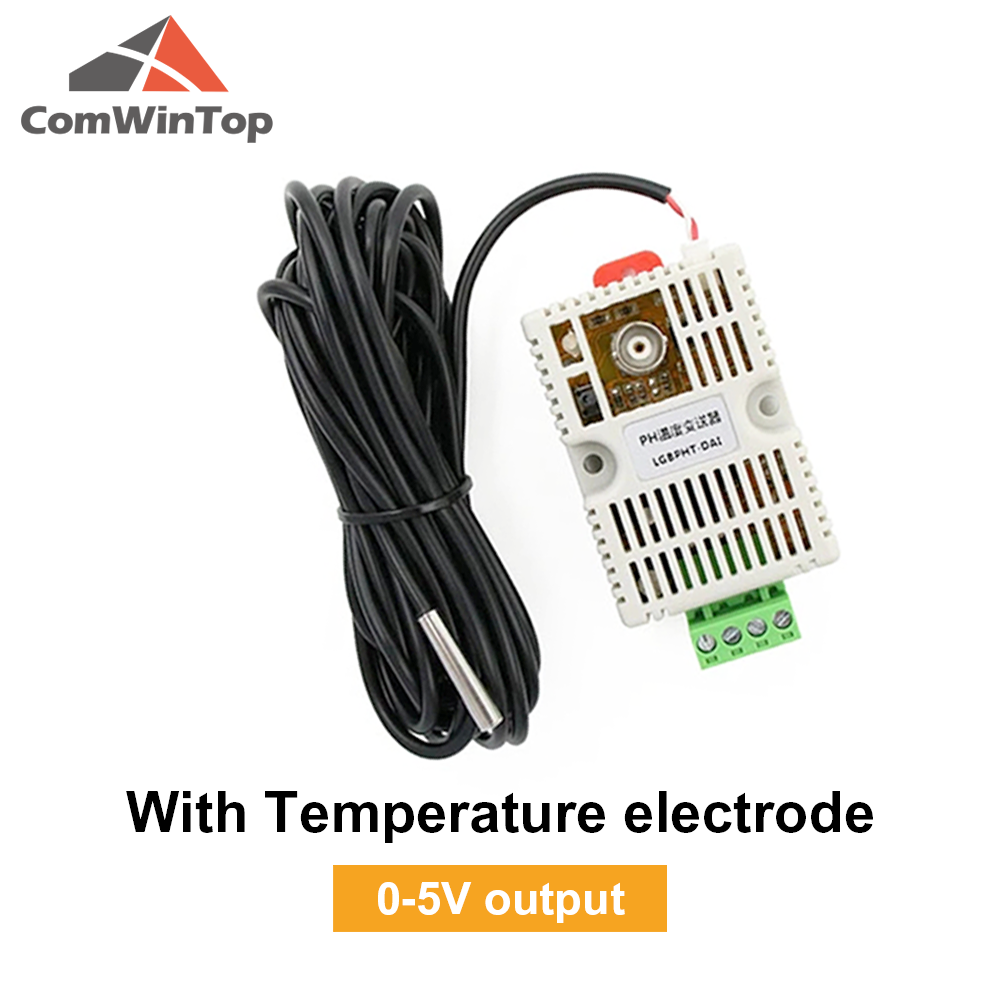 Professional Water PH and Temperature Sensor Transmitter Module with 0-5V/0-10V, 20mA/RS485 Output for Precise Detection