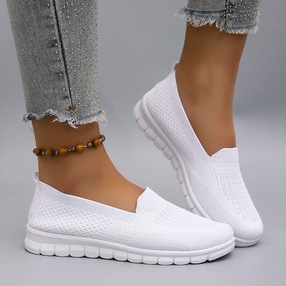 Women Breathable Lightweight Casual Sports Shoes Non Slip Flat Sneakers 6