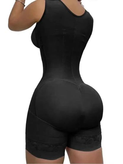 Women Lace Trimmed Shapewear Bodysuit With Tummy Control And Adjustable Straps 4