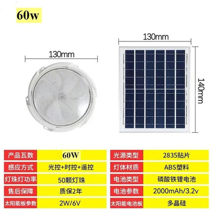 Solar Powered Ceiling Light With Remote Control For Outdoor And Indoor Use 7