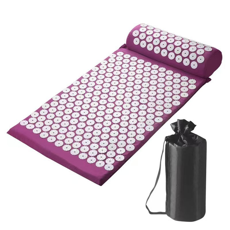 Ultimate Acupressure Mat, Pillow Set for Deep Tissue Muscle Relief and Zen Relaxation.