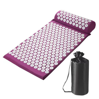 Ultimate Acupressure Mat, Pillow Set for Deep Tissue Muscle Relief and Zen Relaxation.