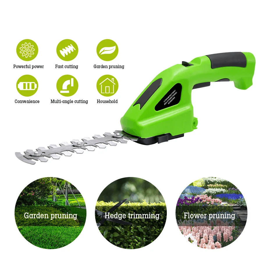 HILDA 2in1 Cordless Hedge Trimmer  Grass Shear 20V Electric Lightweight DualAction Blades For Garde 2