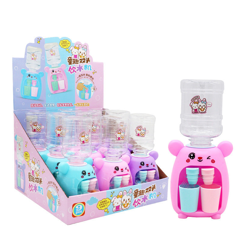 Cartoon Kitchen Toy, Mini Water Dispenser, Kids Gift Cute, Water Drinking Fountain Simulation, Milk Juice Play House