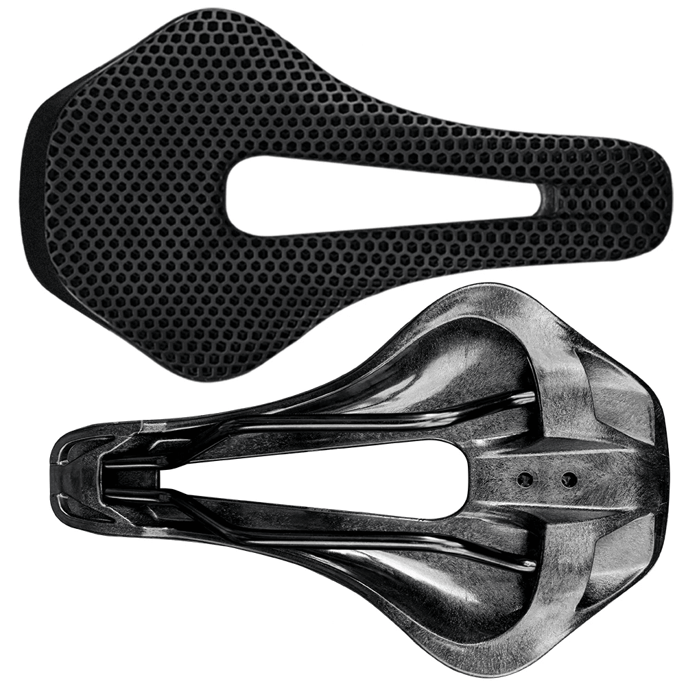 3D Printed Bicycle Saddle Ultralight Carbon Fiber HollowOut Design For MTB Gravel Road Bike Comfort 6
