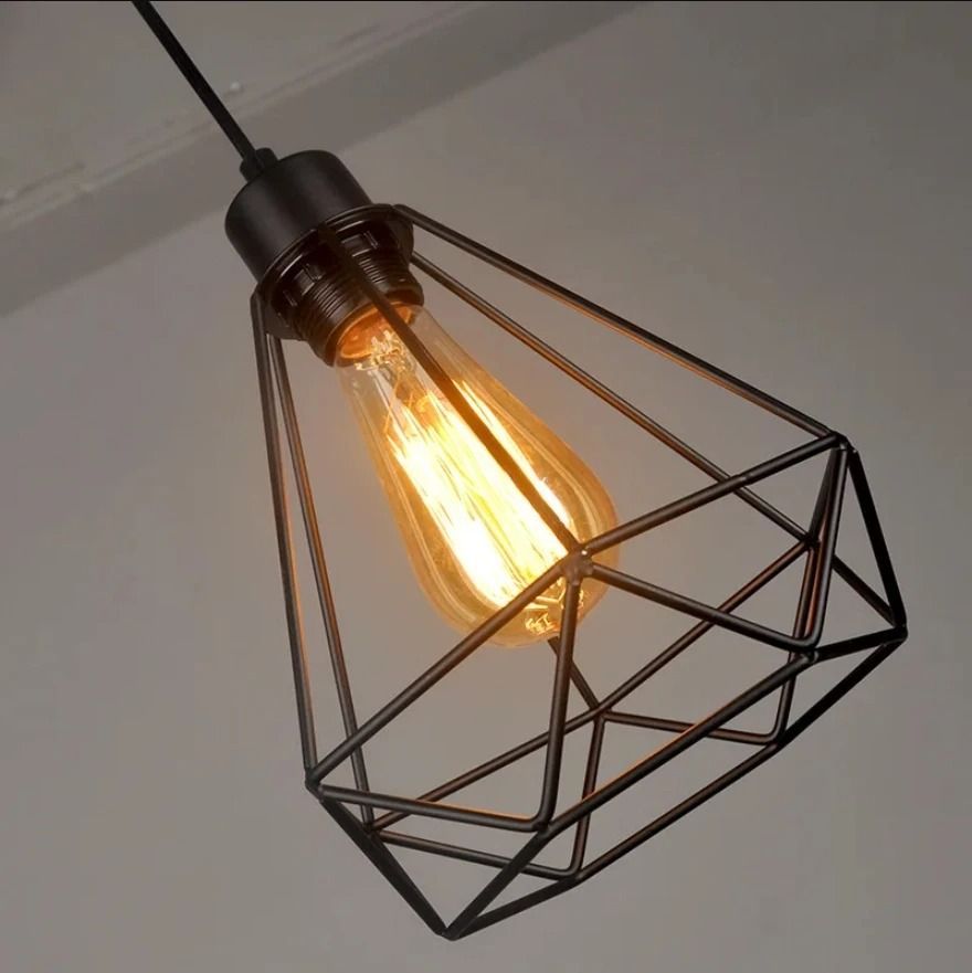 Nordic Iron Pendant Light for Restaurant Bar and Attic Decor