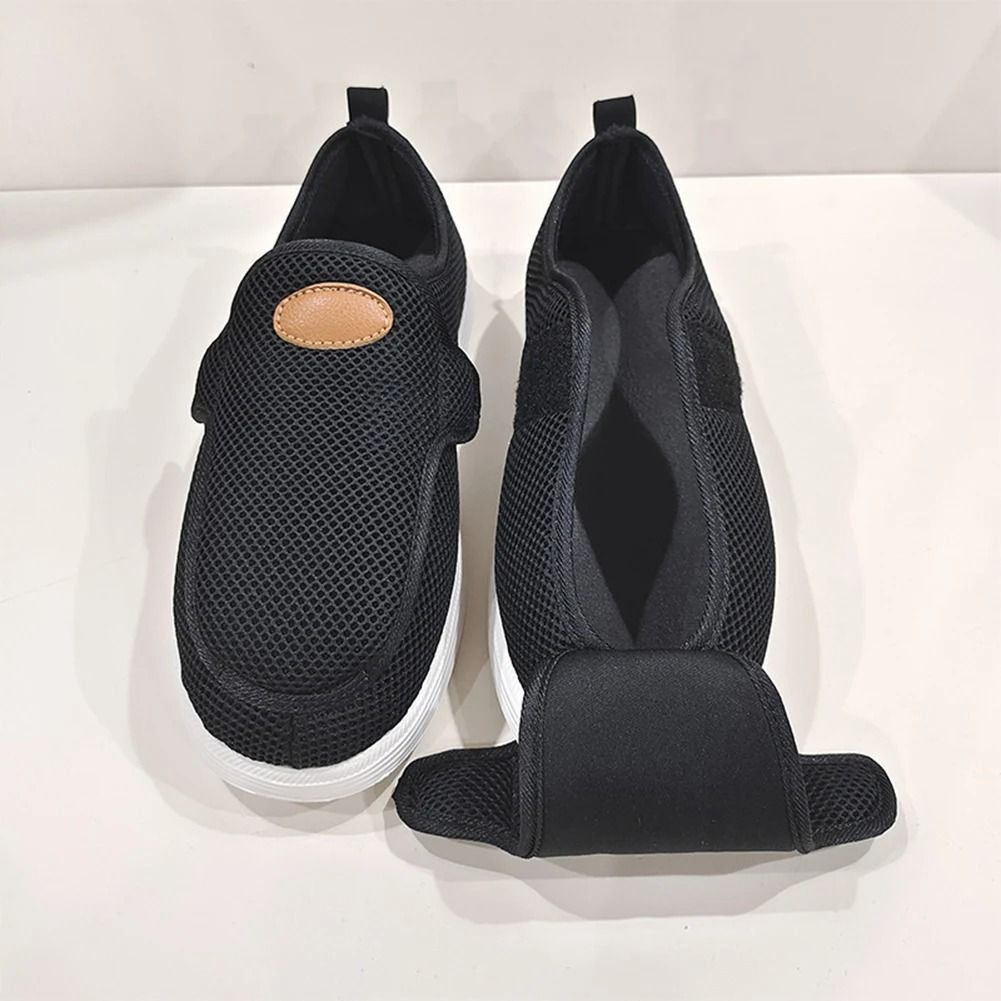 Walking Shoes For Men Adjustable Swollen Feet Shoes Extra Wide Width Slip On For Elderly Foot Pain  1