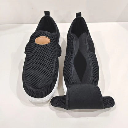 Walking Shoes For Men Adjustable Swollen Feet Shoes Extra Wide Width Slip On For Elderly Foot Pain  1
