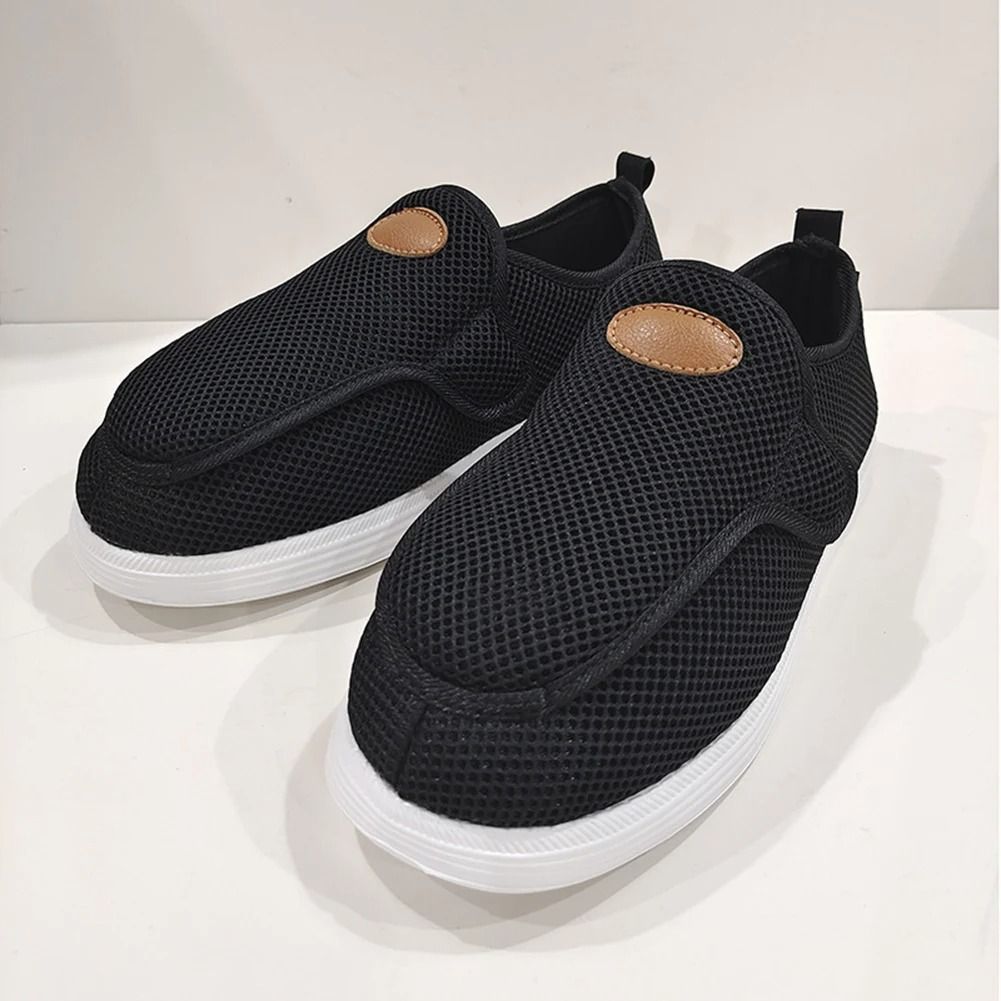 Walking Shoes For Men Adjustable Swollen Feet Shoes Extra Wide Width Slip On For Elderly Foot Pain  2