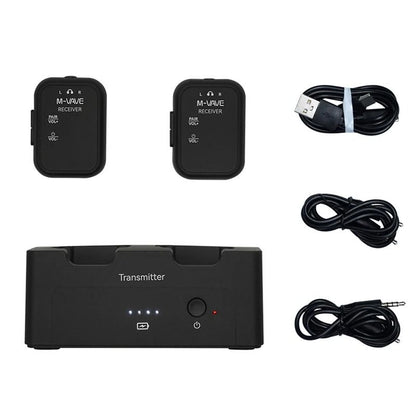 Wireless In Ear Monitor System with Transmitter and Two Receivers