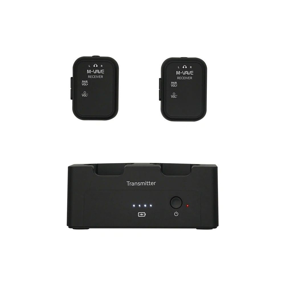 Wireless In Ear Monitor System With Transmitter And Two Receivers 1