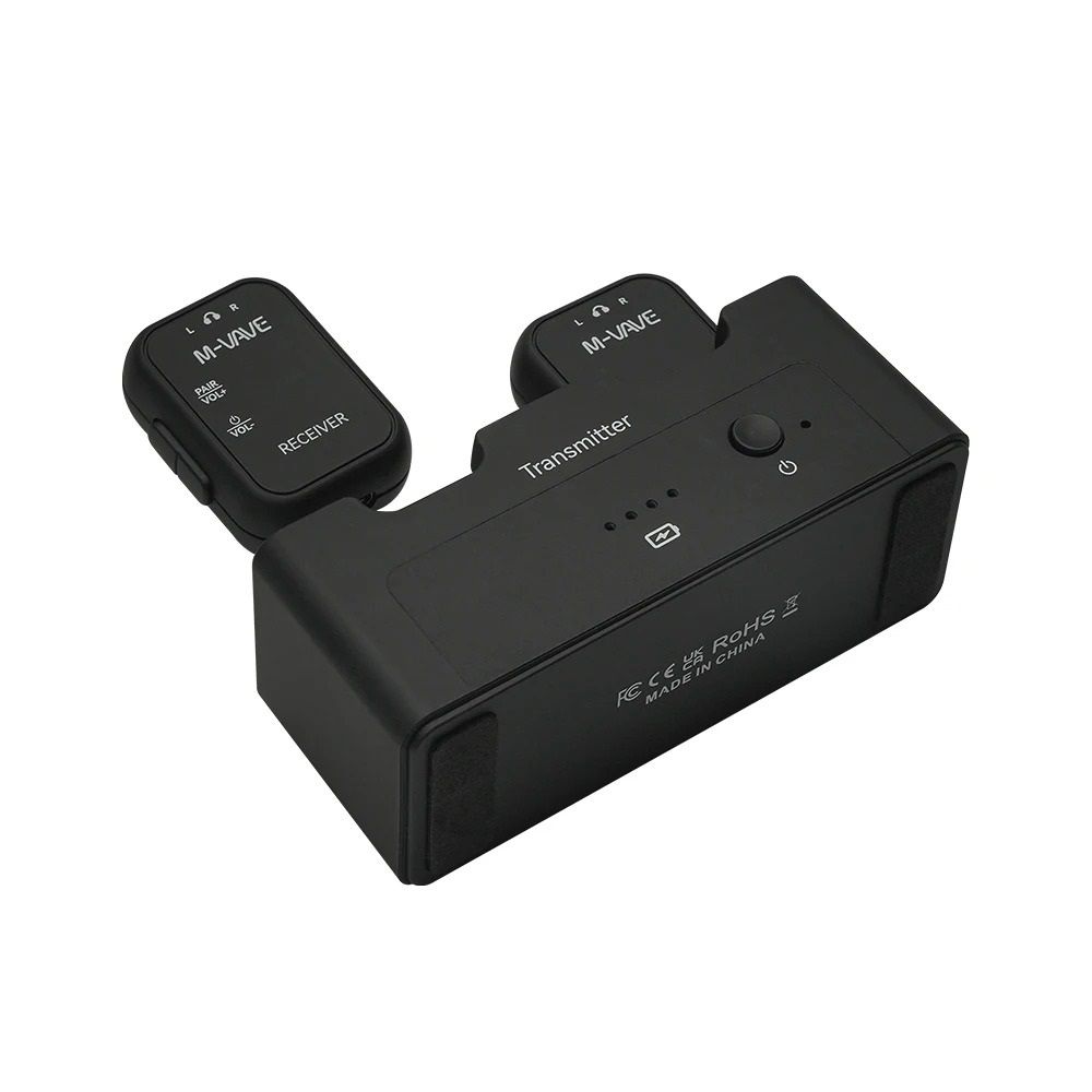 Wireless In Ear Monitor System With Transmitter And Two Receivers 2
