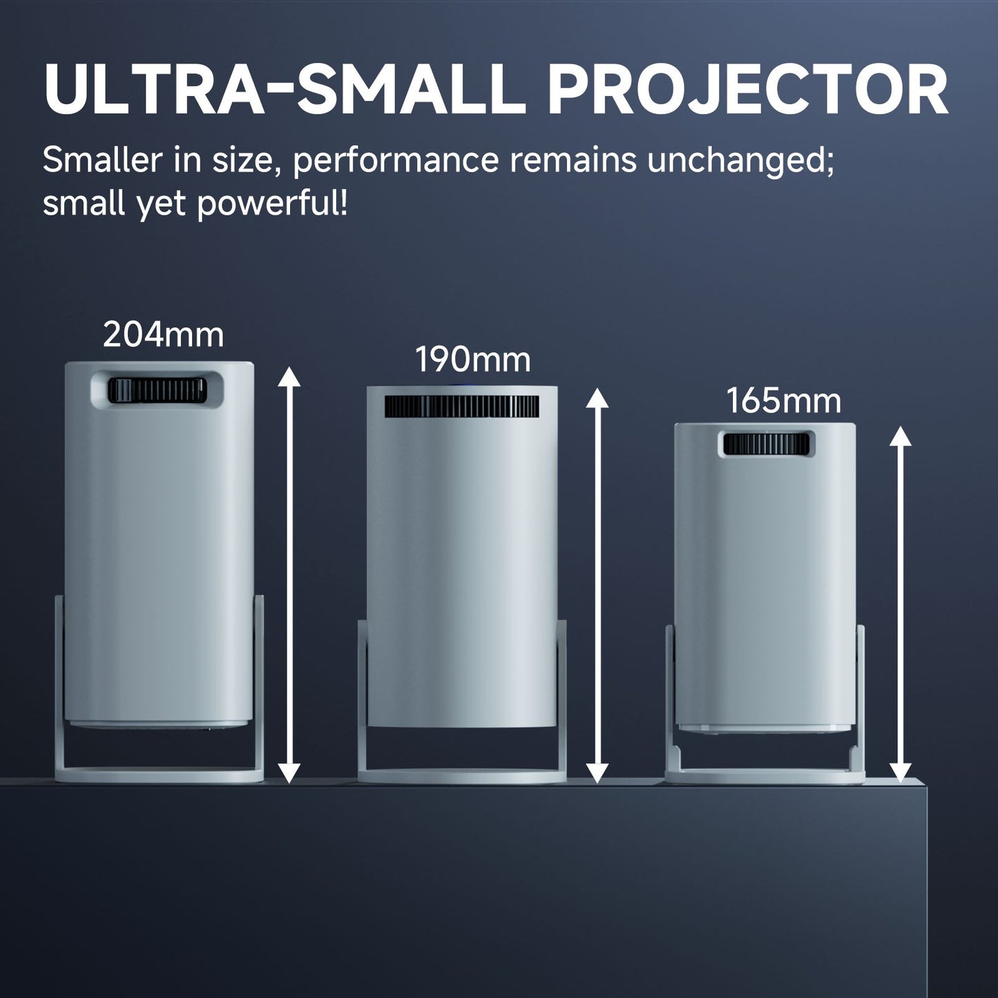 Android Mini Projector, 4K HD Video, WiFi , BT, Native 720p Smart Portable Home Theater Projector for Indoor & Outdoor