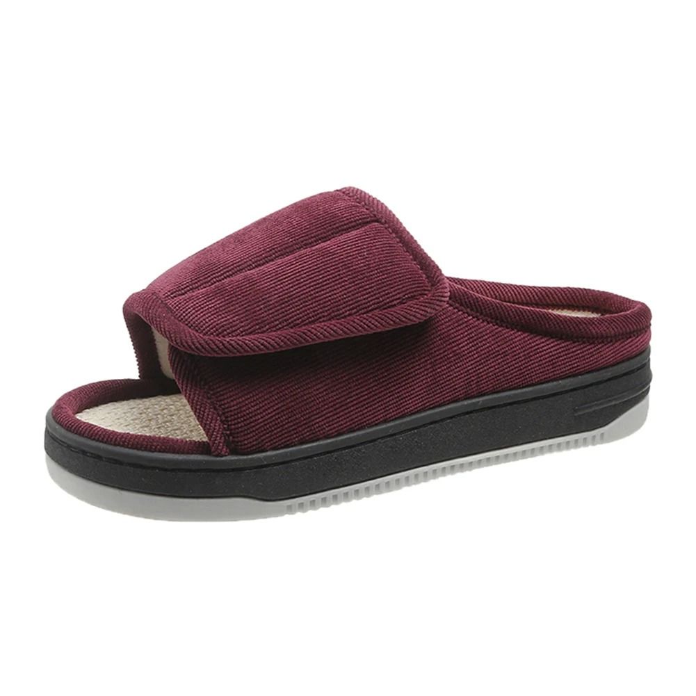 Men And Women Diabetic Slippers Adjustable Swollen Feet Slippers With Open Toe And Rubber Sole 9