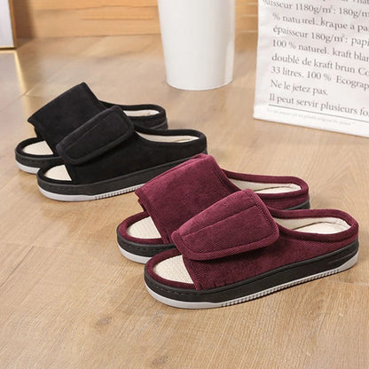 Men And Women Diabetic Slippers Adjustable Swollen Feet Slippers With Open Toe And Rubber Sole 4