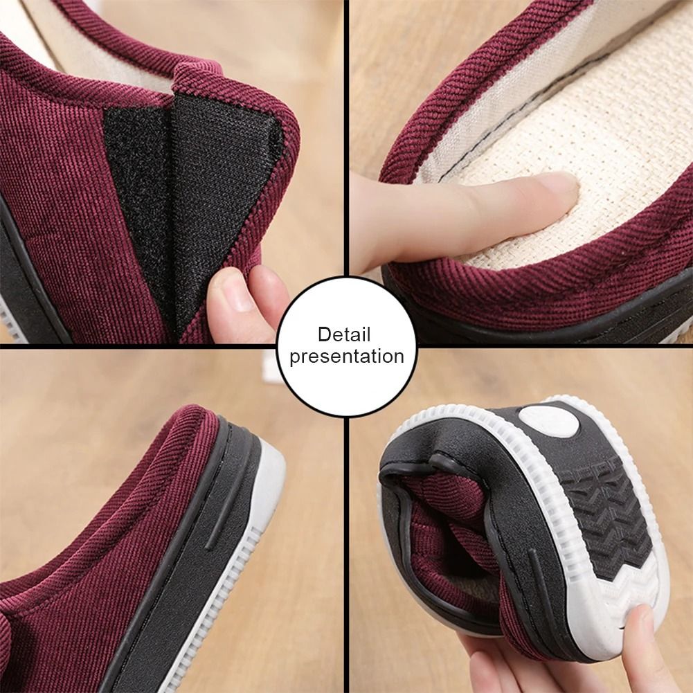 Men And Women Diabetic Slippers Adjustable Swollen Feet Slippers With Open Toe And Rubber Sole 5