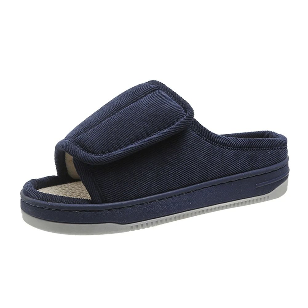 Men And Women Diabetic Slippers Adjustable Swollen Feet Slippers With Open Toe And Rubber Sole 7